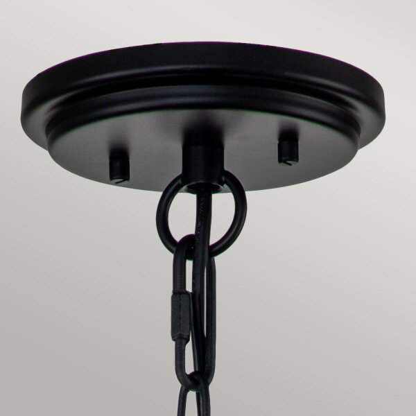Pendelleuchte außen schmal 17,8 cm breit IP44 E27 Schwarz