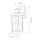 Wandlampe außen E27 IP44 36,6 cm hoch Aluminium Glas