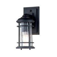Maritime Wandlampe au&szlig;en Alu Glas E27 IP44 29,2 cm...