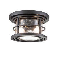Deckenleuchte au&szlig;en Alu Glas IP44 B: 25,4 cm rund...