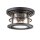 Deckenleuchte außen Alu Glas IP44 B: 25,4 cm rund 2x E27