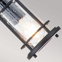 Pendelleuchte außen verstellbar E27 IP44 Schwarz...