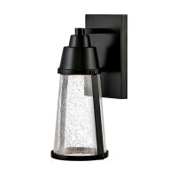 Wandleuchte au&szlig;en GU10 IP44 H: 30,7 cm Schwarz