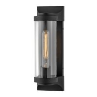 Au&szlig;enlampe Wand Eingang 35,6 cm hoch IP44 E27 Schwarz