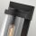 Außenlampe Wand Eingang 35,6 cm hoch IP44 E27 Schwarz
