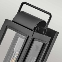 Vintage Außenwandlampe IP44 H: 41,3 cm Schwarz E27