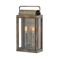 Außenlampe Wand IP44 H: 41,9 cm eckig in Bronze...