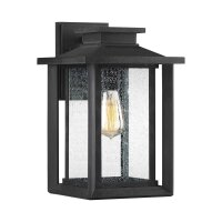 Außenwandlampe Schwarz Vintage E27 IP44 H: 35,7 cm...