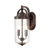 Außenlampe Wand Glas E14 IP44 43,2 cm hoch 2x E14...