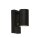 Außenwandlampe Schwarz IP44 Metall H:15 cm akzentuiert