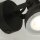 Schwarzer Wandspot Metall verstellbar GU10 bis 50 W