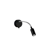 Flexibler LED Wandstrahler mit Schalter Metall...