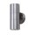 Up Down Wandlampe Außen Stahl IP44 GU10 H:16 cm 2-flmg