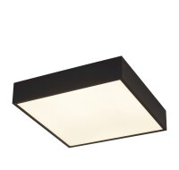 LED Deckenleuchte Aluminium IP44 B:30 cm Schwarz Wei&szlig;