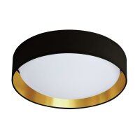 Stilvolle LED Deckenlampe Ø37 cm 3000 K in Schwarz...