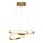 LED Hängelampe in Gold Metall B:47 cm 42 W Ringe Modern