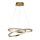 LED Hängelampe in Gold Metall B:47 cm 42 W Ringe Modern