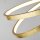 LED Hängelampe in Gold Metall B:47 cm 42 W Ringe Modern