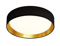 Elegante LED Deckenleuchte Ø50 cm 25 W in Schwarz...
