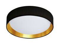 Elegante LED Deckenleuchte Ø50 cm 25 W in Schwarz...