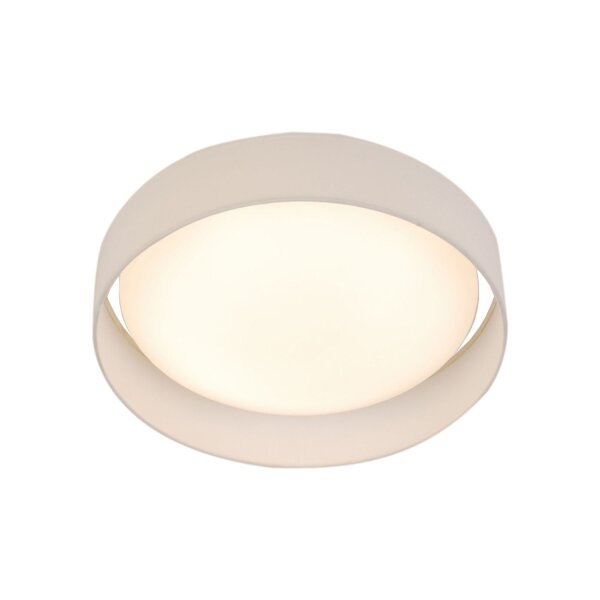 LED Deckenlampe blendarm Ø50 cm rund 25 W Stoffschirm