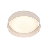 LED Deckenlampe blendarm &Oslash;50 cm rund 25 W Stoffschirm