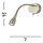 LED Wandspot mit Flexarm Schalter 1 W in Messing Antik