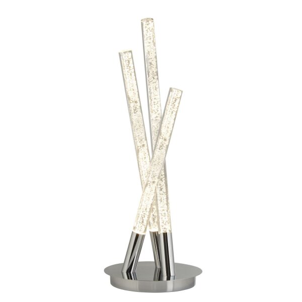 LED Tischleuchte in Chrom 43 cm 192 lm 3000 K warmweiß