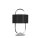 Kleine LED Tischlampe Metall Stoff dimmbar Touch 41 cm