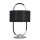 Kleine LED Tischlampe Metall Stoff dimmbar Touch 41 cm