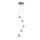 LED Pendelleuchte Metall 5-flammig 21 W L:30 cm Chrom