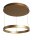 Dimmbare LED Pendelleuchte in Gold 41 W Gestensteuerung