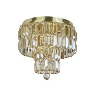 Runde Deckenleuchte IP44 Glas Metall Ø34 cm in...
