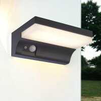 LED Solar Außenwandlampe IP54 Aluminium...