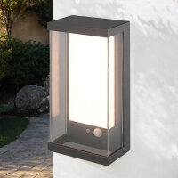 LED Solarlampe Außen mit Bewegungsmelder Aluminium...