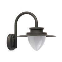 LED Wandlampe Außen Aluminium IP54 Grau Weiß...