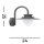 LED Wandlampe Außen Aluminium IP54 Grau Weiß H:25 cm