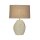 Blendarme Tischlampe E27 59,5 cm Creme Weiß Harz Stoff