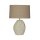 Blendarme Tischlampe E27 59,5 cm Creme Weiß Harz Stoff