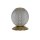 Kugel Tischleuchte Metall in Messing 13 cm G9 elegant