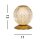 Kugel Tischleuchte Metall in Messing 13 cm G9 elegant