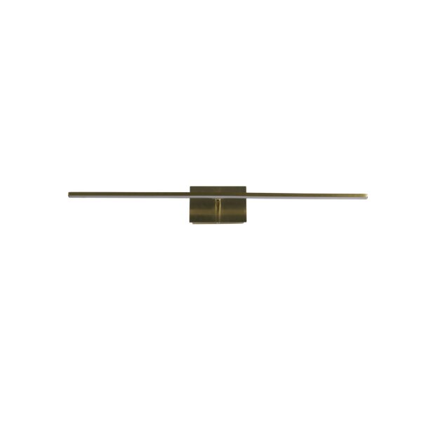 LED Spiegelleuchte Metall B:41 cm IP44 Messing 3000 K