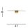 LED Spiegelleuchte Metall B:41 cm IP44 Messing 3000 K
