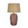 Blendarme Tischlampe Glas Stoff 37 cm Pink Natur E27
