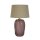 Blendarme Tischlampe Glas Stoff 37 cm Pink Natur E27