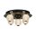 Runde LED Deckenlampe Schwarz Metall Ø33 cm 21 W Kugeln