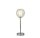 Dekorative Tischlampe Glas Metall G9 33 cm klein Chrom