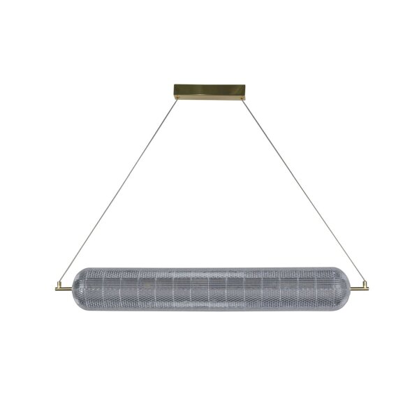 LED Pendelleuchte Metall in Messing 42 W 3000 K 108 cm