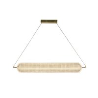 LED Pendelleuchte Metall in Messing 42 W 3000 K 108 cm