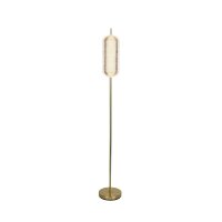 Elegante LED Stehleuchte Metall 154 cm 23 W in Messing